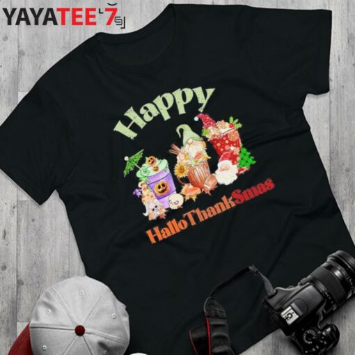 Happy Hallothanksmas, Halloween, Thanksgiving, Christmas T-Shirt