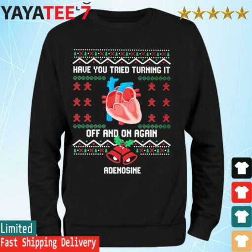 Have you tried turning off and on again ugly Christmas shirt