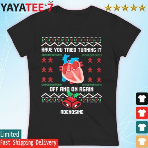 Have you tried turning off and on again ugly Christmas shirt