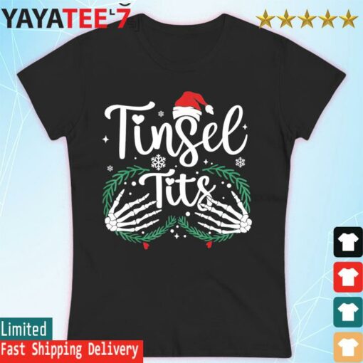 Jingle Balls And Tinsel Tits Fun Christmas Couple Chestnuts shirt