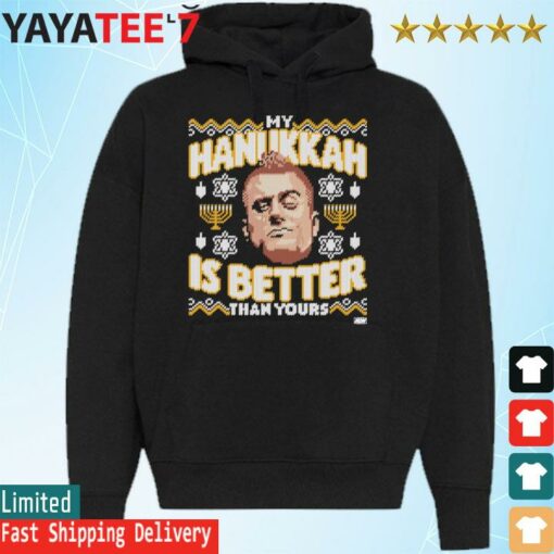 MJF – My Hanukkah is Better ugly Christmas Sweatshirt