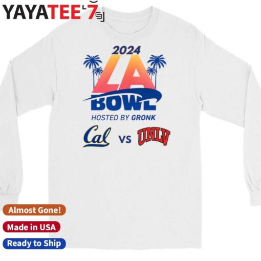 Official California Golden Bears vs. UNLV Rebels 2024 LA BOWL Hosted by Gronk Matchup T-Shirt