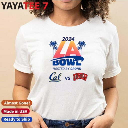 Official California Golden Bears vs. UNLV Rebels 2024 LA BOWL Hosted by Gronk Matchup T-Shirt