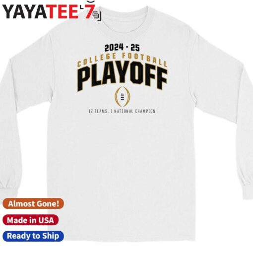 Official College Football Playoff 2025 12 Teams Playoff Shirt