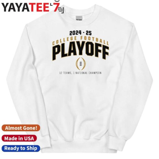 Official College Football Playoff 2025 12 Teams Playoff Shirt