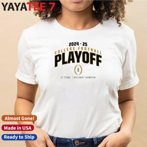 Official College Football Playoff 2025 12 Teams Playoff Shirt