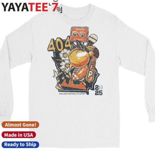 Official College Football Playoff 2025 Atlanta 404 White Shirt