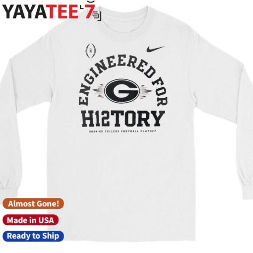 Official Georgia Bulldogs Nike 2024-25 College Football Playoff Engineered for History T-Shirt