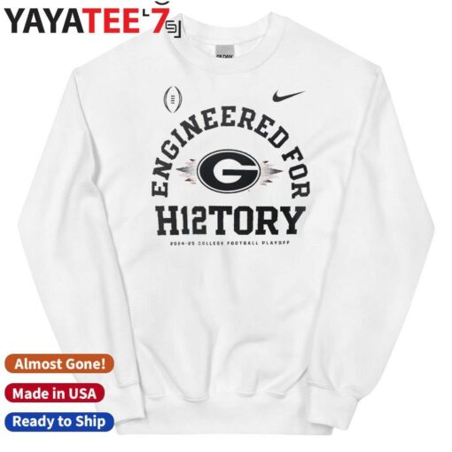 Official Georgia Bulldogs Nike 2024-25 College Football Playoff Engineered for History T-Shirt