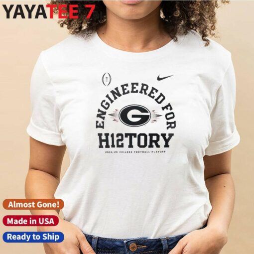 Official Georgia Bulldogs Nike 2024-25 College Football Playoff Engineered for History T-Shirt