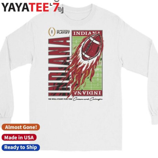 Official Indiana Hoosiers Homefield 2024-25 College Football Playoff T-Shirt