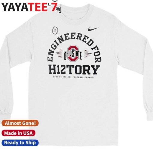 Official Ohio State Buckeyes Nike 2024-25 College Football Playoff Engineered for History T-Shirt