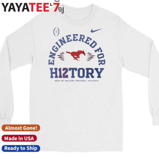 Official SMU Mustangs Nike 2024-25 College Football Playoff Engineered for History T-Shirt