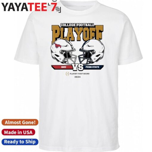 Official Smu Mustangs vs. Penn State 2025 College Football Playoff First Round Head-To-Head T-Shirt