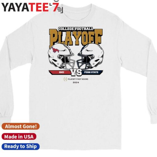 Official Smu Mustangs vs. Penn State 2025 College Football Playoff First Round Head-To-Head T-Shirt