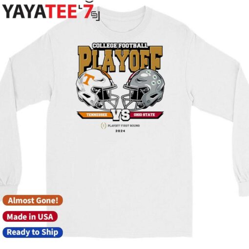 Official Tennessee Volunteers vs Ohio State Buckeyes 2025 College Football Playoff First Round Head-To-Head T-Shirt