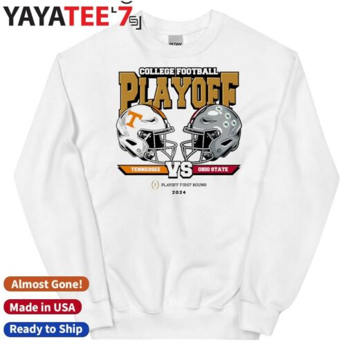 Official Tennessee Volunteers vs Ohio State Buckeyes 2025 College Football Playoff First Round Head-To-Head T-Shirt