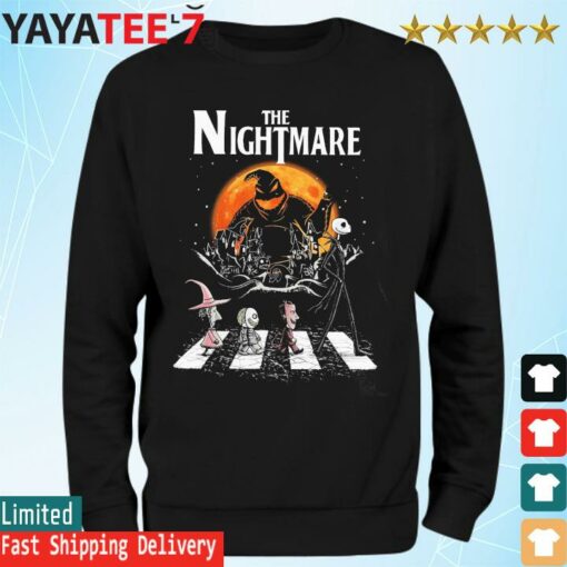 The Nightmare Jack Skellington And Babies Halloween Abbey Road Shirt