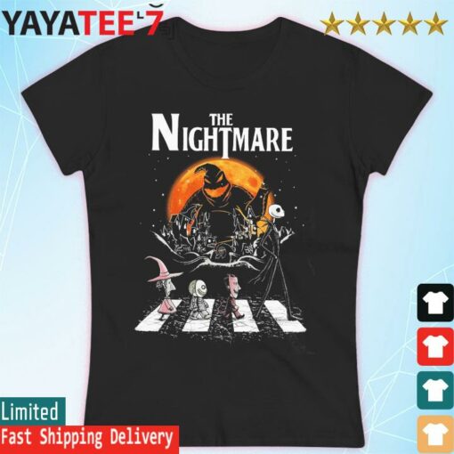 The Nightmare Jack Skellington And Babies Halloween Abbey Road Shirt