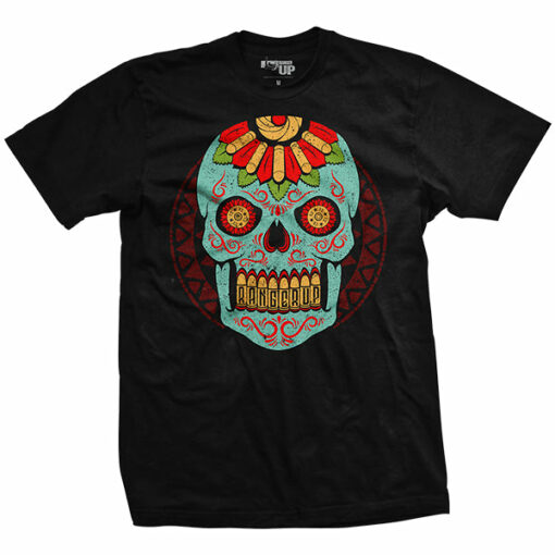 Halloween – Blue Sugar Skull T-Shirt