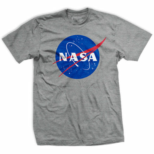 Mens NASA Meatball Insignia- Gray – T-Shirt