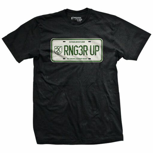 RNG3R UP License Plate T-Shirt