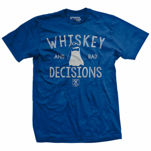 Whiskey & Bad Decisions – Summer Blue – T-Shirt