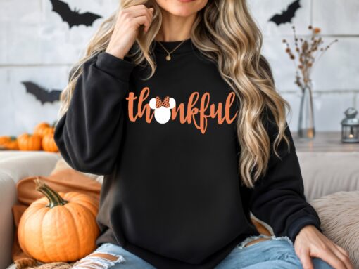 Bella Canvas Thankful Sweatshirt Minnie Sweater