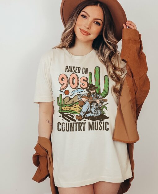 Comfort Colors or Bella Raised On 90’s Country Music Tee Youth and Adult Sizes