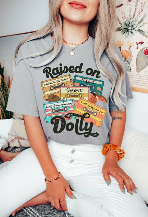 Comfort Colors or Bella Raised on Dolly Retro Cassette Tee Youth and Adult Sizes