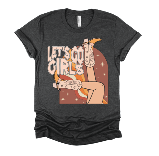 Gray Comfort Colors or Bella Let’s Go Girls Country Music Comfort Colors Shirt Youth And Adult Sizes Available