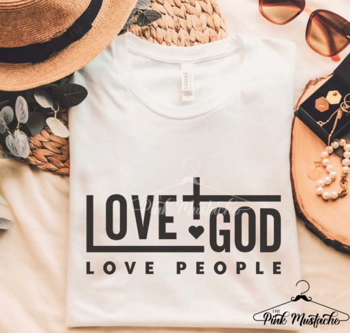 Love God Love People Softstyle Tee  Religious Tee Youth and Adult Sizes Available