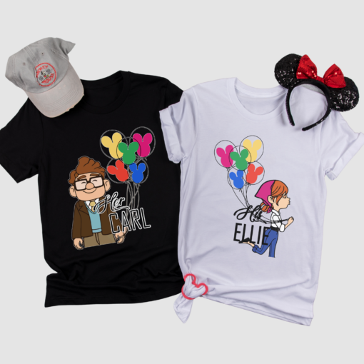 Matching Couples Shirts Her Carl, His Ellie – Up Shirts  Magical Vacation Tees