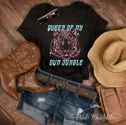 Soft Style Queen Of My Own Jungle Shirt  Sizes 2T-XXXL Mom Life Tee Gifts for Her