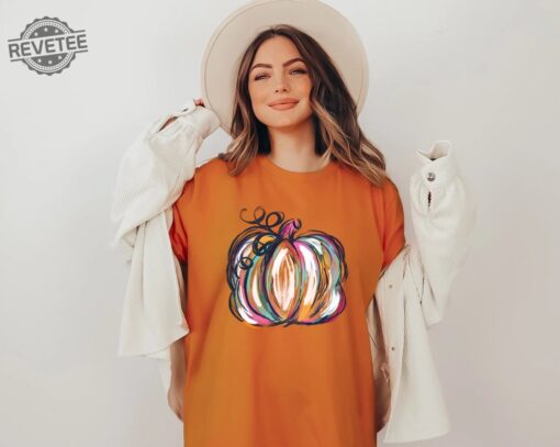 Watercolor Pumpkin Tshirt Colorful Pumpkin Shirt Watercolor Pumpkins Halloween Shirt Watercolor Pumpkin Clipart Great Pumpkin Believer Shirt Vintage Halloween Shirt New