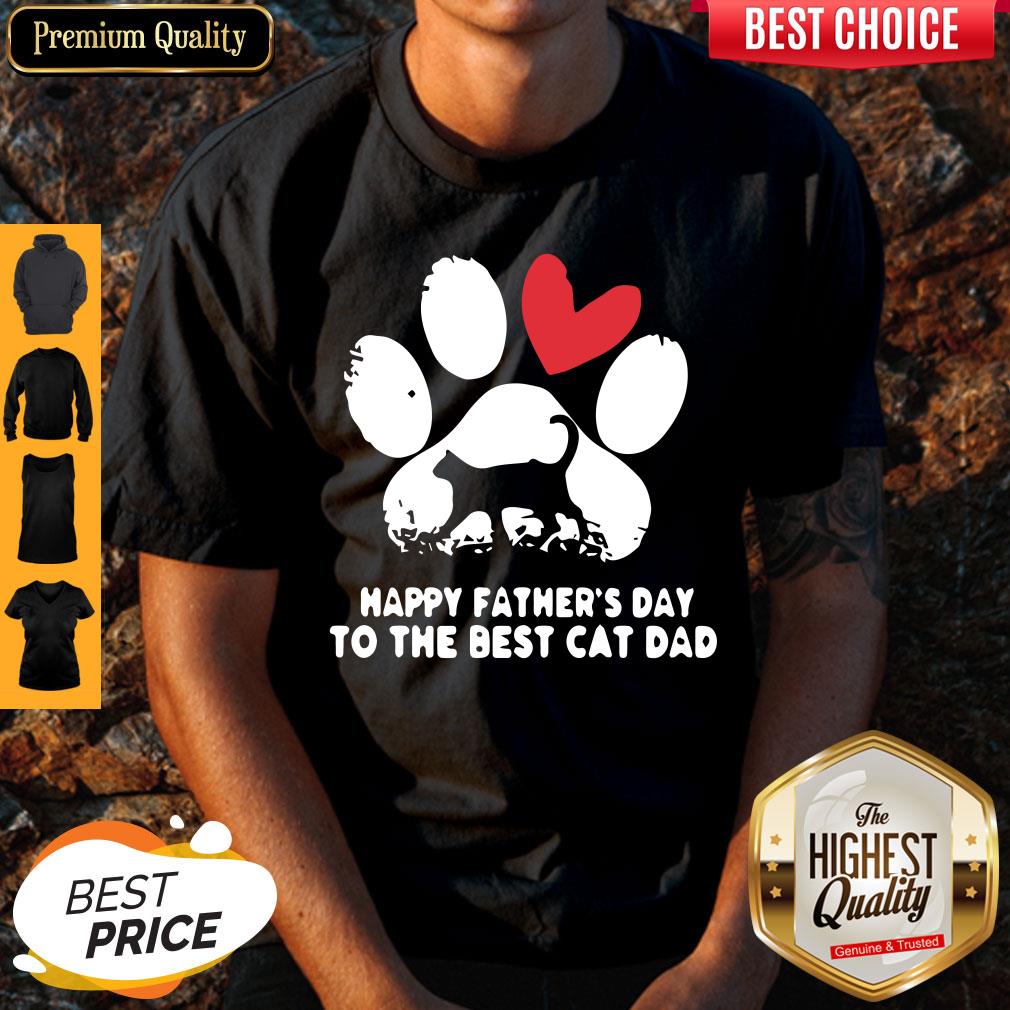 Happy Fathers Day To The Best Cat Dad Shirt Happy Fathers Day To The Best Cat Dad Shirt