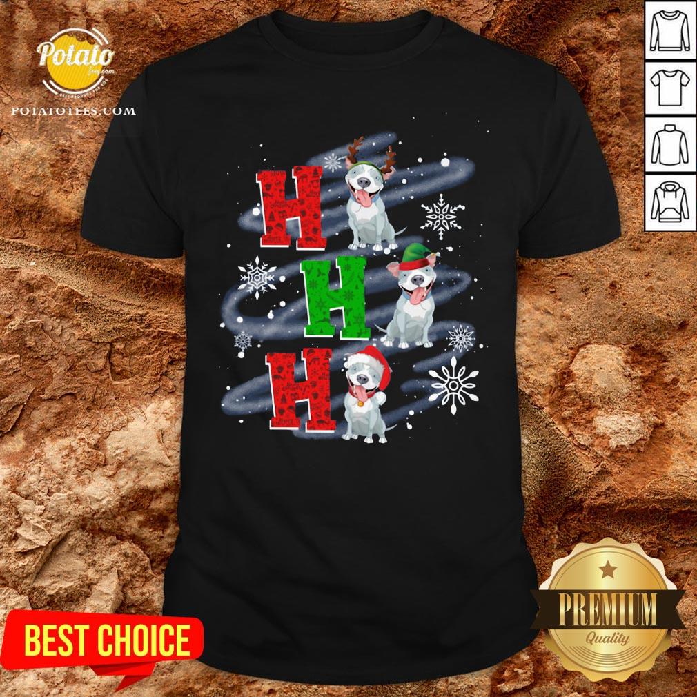 Happy Ho Ho Ho Chritsmas Pitbull Classic Shirt Happy Ho Ho Ho Chritsmas Pitbull Classic Shirt