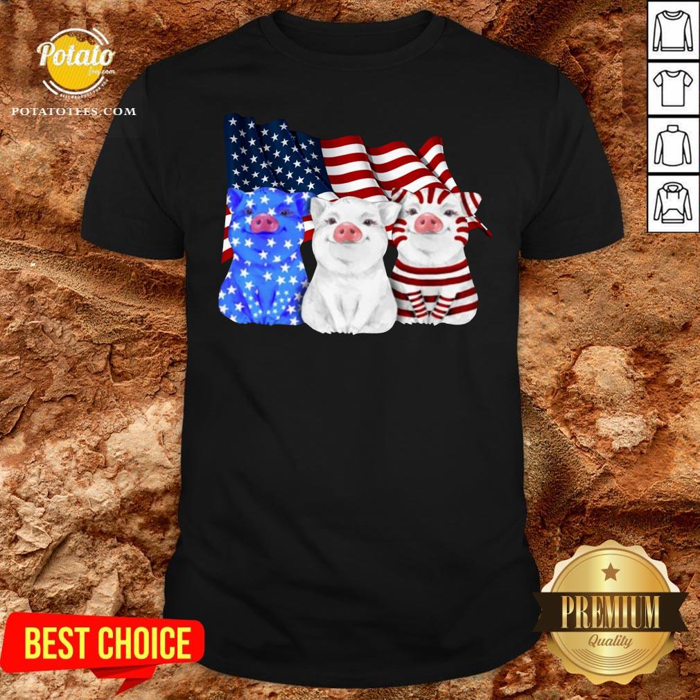 Happy Pigs American Flag Shirt Happy Pigs American Flag Shirt