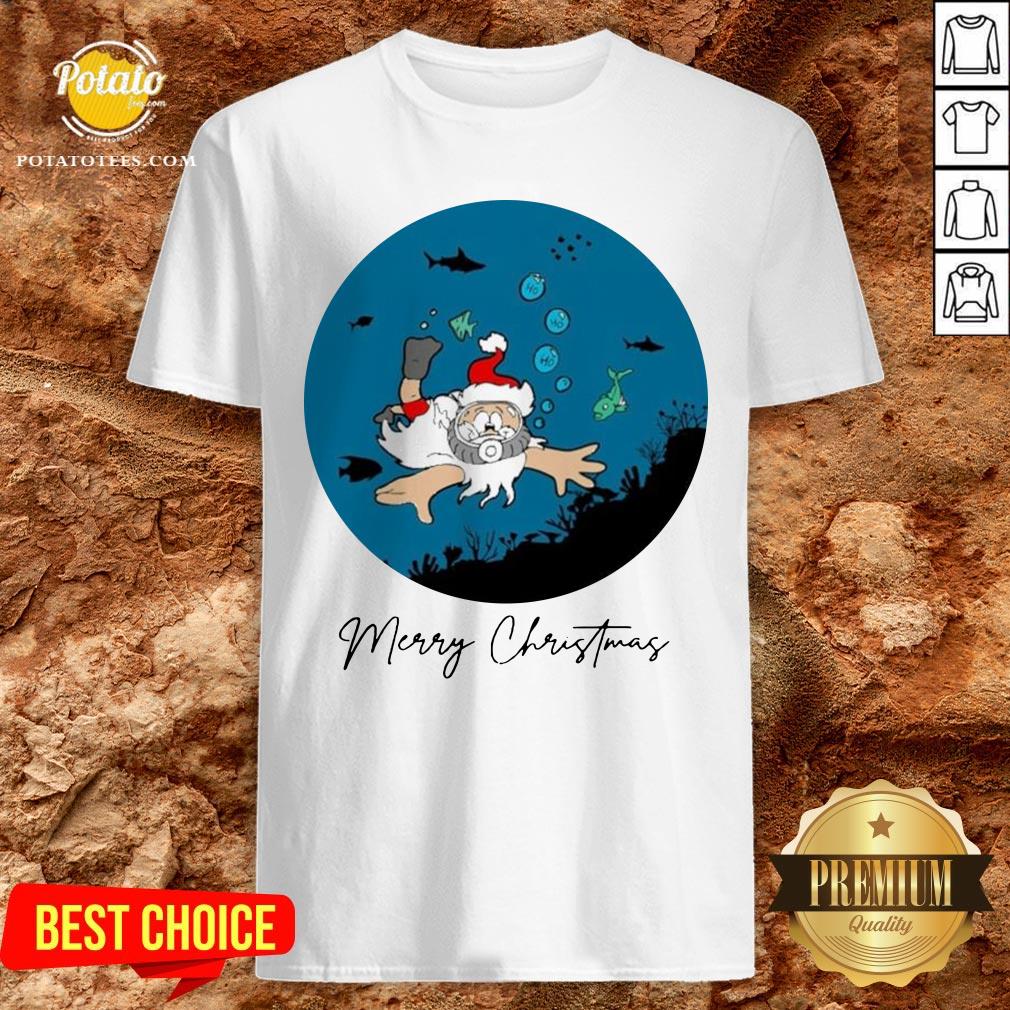 Happy Santa Claus Dive Merry Christmas Shirt Happy Santa Claus Dive Merry Christmas Shirt