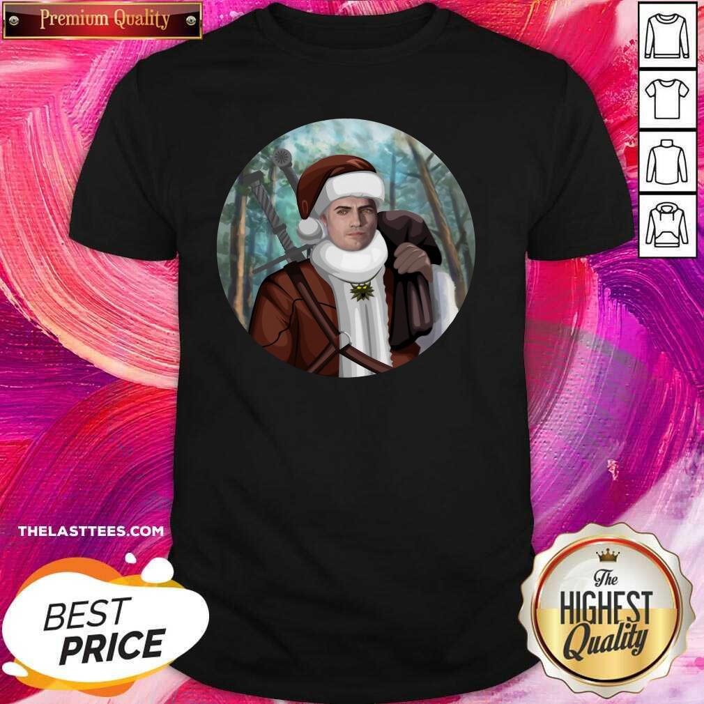 Happy The Witcher Santa Crewneck Shirt Happy The Witcher Santa Crewneck Shirt