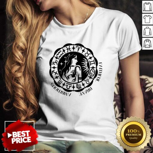Horoscope Zodiac Sign Faithful Brave Ambitious Shirt