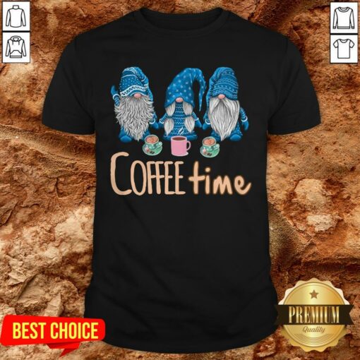 Hot Gnomes Coffee Time Christmas Shirt