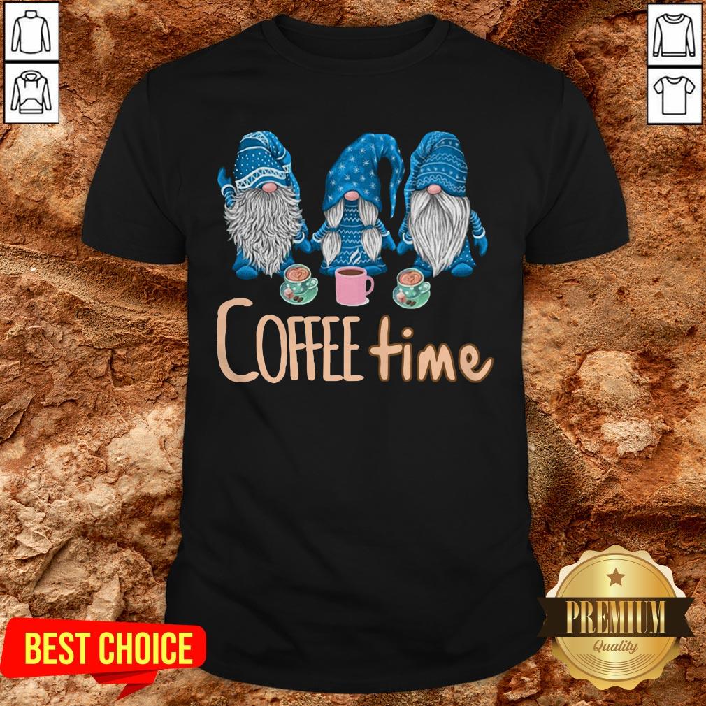 Hot Gnomes Coffee Time Christmas Shirt Hot Gnomes Coffee Time Christmas Shirt