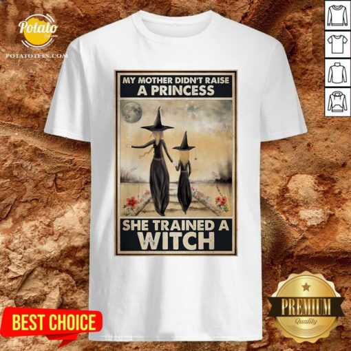 Hot Witch My Mother Didn’t Raise A Princess She Trained A Witch Poster Shirt