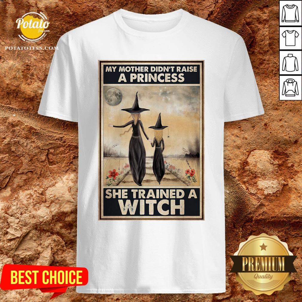 Hot Witch My Mother Didn’t Raise A Princess She Trained A Witch Poster Shirt Hot Witch My Mother Didn’t Raise A Princess She Trained A Witch Poster Shirt