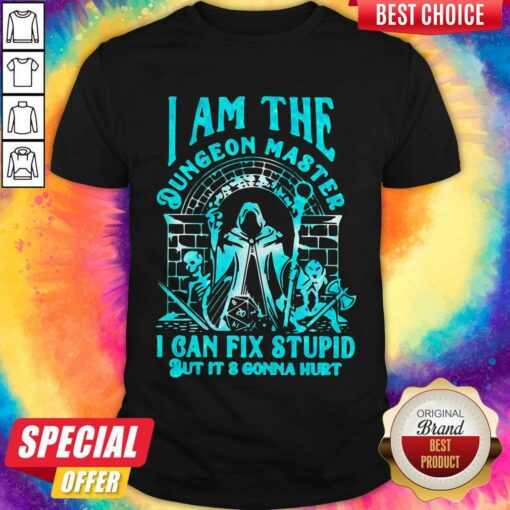 I Am The Dungeon Master I Can’t Fix Stupid But Its Gonna Hurt Shirt