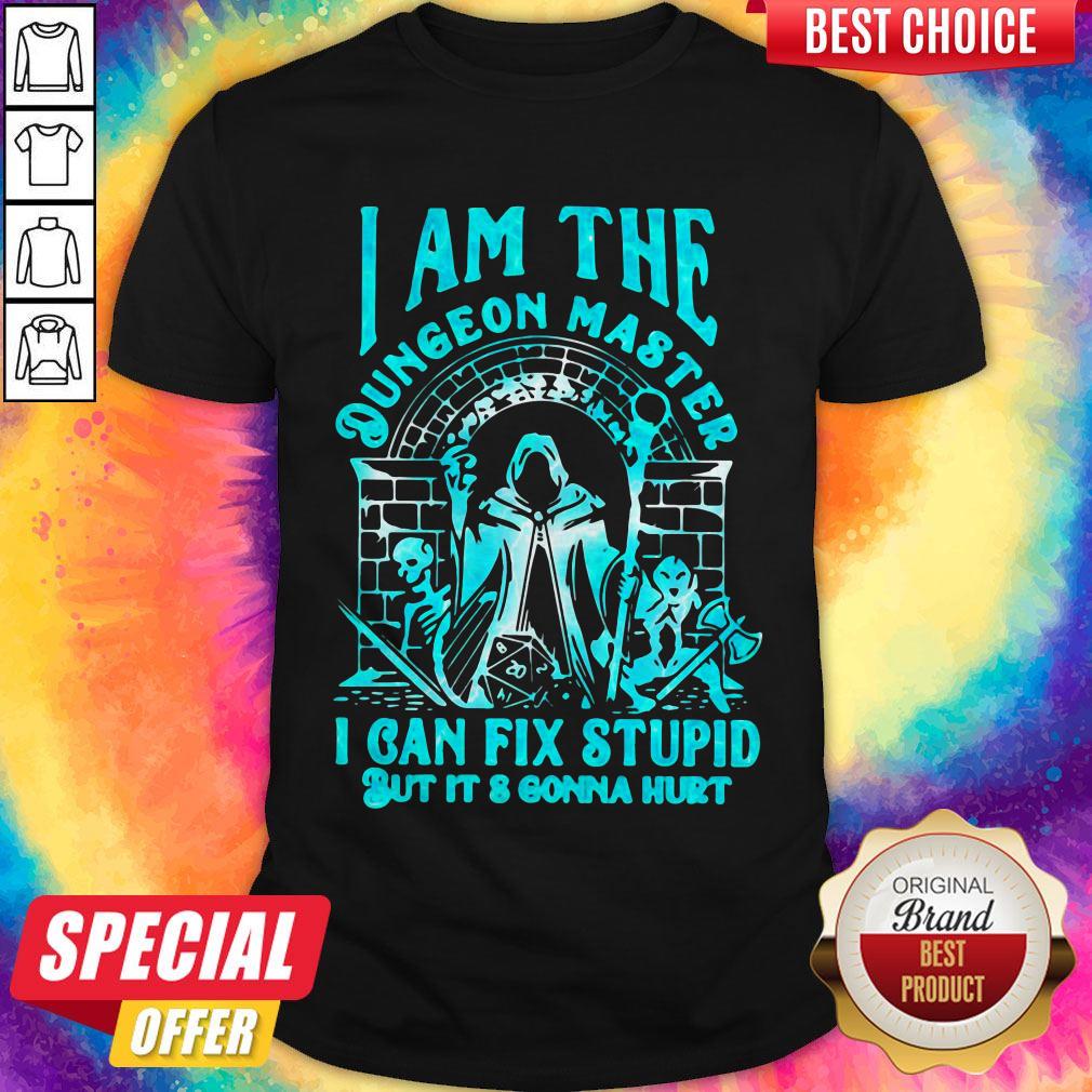 I Am The Dungeon Master I Can’t Fix Stupid But Its Gonna Hurt Shirt I Am The Dungeon Master I Can’t Fix Stupid But Its Gonna Hurt Shirt