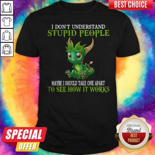 I Don’t Understand Stupid People Maybe I Should Take One Apart To See How It Works Dragon Shirt