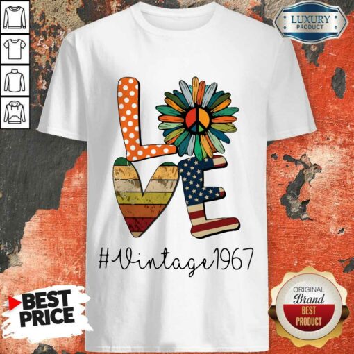 I Love Hippie Sunflower #Vintage 1967 Shirt