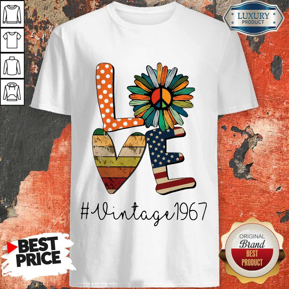 I Love Hippie Sunflower #Vintage 1967 Shirt I Love Hippie Sunflower #Vintage 1967 Shirt